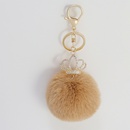 Fashion Fur Plush Crown Keychain Alloy Pendant Fashion Plush Bag Pendant Wholesalepicture8