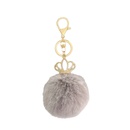 Fashion Fur Plush Crown Keychain Alloy Pendant Fashion Plush Bag Pendant Wholesalepicture9