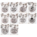 European and American keychain pendant metal apple round heartshaped keychain wholesalepicture6