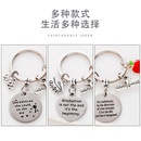 European and American keychain pendant metal apple round heartshaped keychain wholesalepicture7