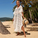 Nouvelle robe en dentelle et mousseline de soie jupe de plage ample vacances  la mer jupe longue bikini chemisierpicture5