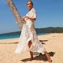 Neues Kleid aus Spitze und ChiffonSpitze lockerer Strandrock Strandurlaub Bikinibluse mit langem Rockpicture6