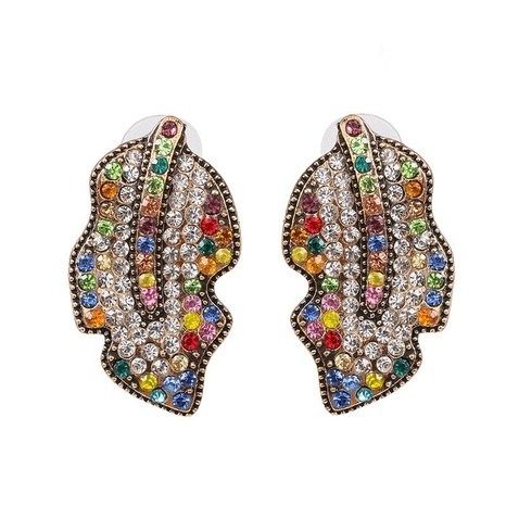 retro European and American leaf earrings ear jewelry wholesale NHJJ566261's discount tags
