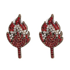 new retro leaf personality earrings ear jewelry wholesale