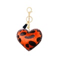 Korean velvet leopard heart diamond spendant bell tassel mall keychainpicture10