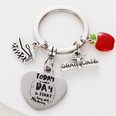 European and American keychain pendant metal apple round heartshaped keychain wholesalepicture13