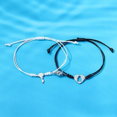 Korean fashion couple stainless steel key lock bracelet