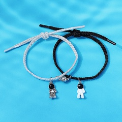Korean creative popular astronaut stainless steel couple bracelet