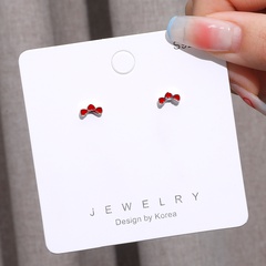 Exquisite classic red heart earrings