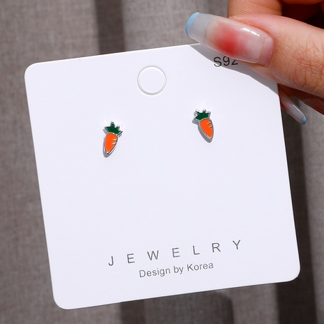 Cute carrot shape earrings wholesale's discount tags