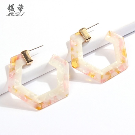 fashion geometric resin fashion earrings wholesale's discount tags
