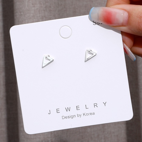 Fashion hollow triangle earrings wholesale's discount tags
