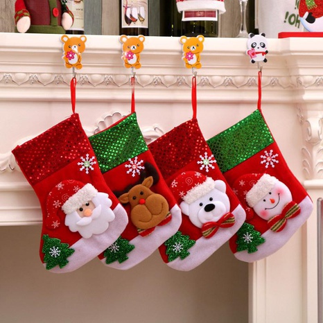 Three-dimensional Christmas stockings Christmas gift bags Christmas decorations's discount tags