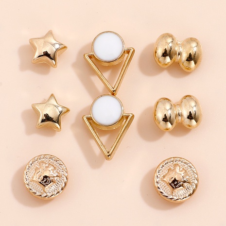 Star Bow Irregular Combination Stud Earring Set's discount tags