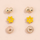 Small yellow flower earrings set fashion accessories NHHUQ509112picture8