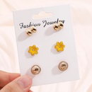 Small yellow flower earrings set fashion accessories NHHUQ509112picture9