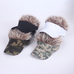 European and American personality camouflage wigs baseball caps wholesale