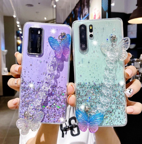 iPhone13pro Apple 12pro 7Plus/8 Butterfly glitte chain phone case's discount tags