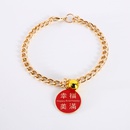 metal collar for pets lucky and safe pendant cat collar new year bells chain dog collarpicture11