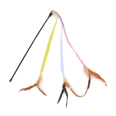 wholesale pet toys cat toys cat toy cloth strip feather funny cat stick  NHSUJ507636's discount tags