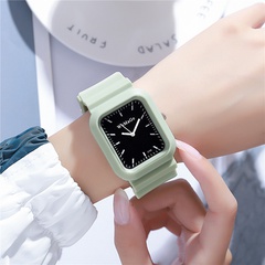 simple plastic belt rectangular watch sports watch