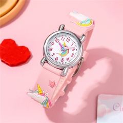Cute Unicorn Pattern Children's Watch Colored Plastic Watch