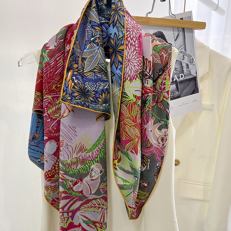 printing double-sided twill silk scarf wholesale's discount tags