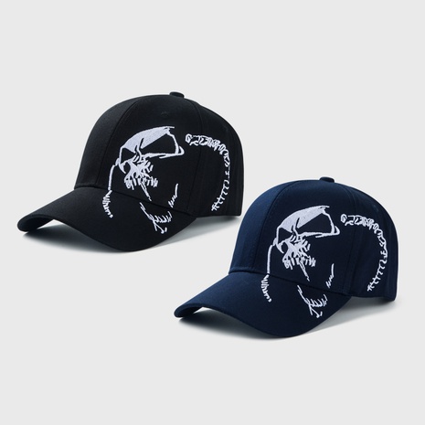 retro style distressed skull baseball cap wholesale's discount tags