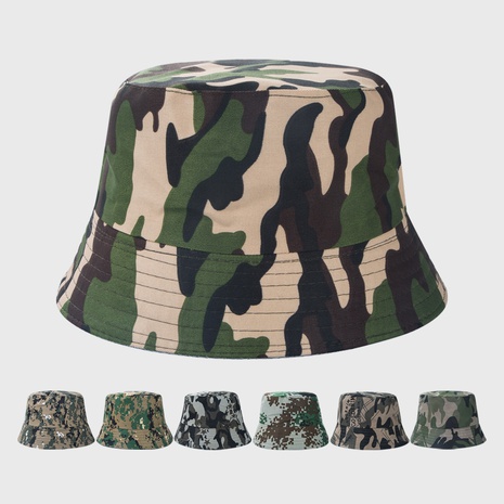 European and American camouflage fisherman hat wholesale's discount tags