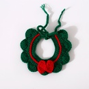 handknitted woolen dog bib adjustable bow knot pet knitted collarpicture9
