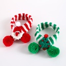 pet knitted striped scarf Christmas dog cat collarpicture10