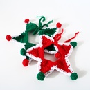 pet knitted Christmas fivepointed star cat and dog collar accessoriespicture7