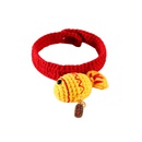 pet knitted collar Spring Festival lucky koi pendant cat dog collarpicture10