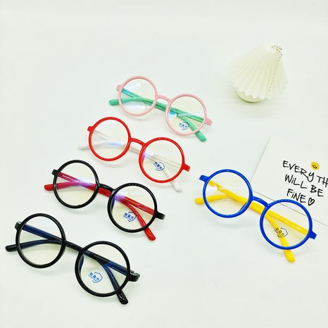 Children round glasses frame silicone ultralight frame myopia's discount tags