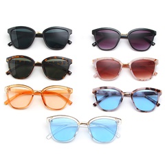 new simple fashion bag flower sunglasses gold rim sunglasses trend