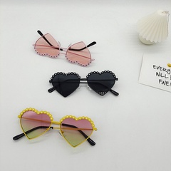 2021 summer new children's sunglasses heart-shape fashion dot flower cute kids women glasses