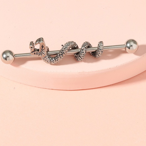 faucet barbell ear studs titanium steel earrings double pierced's discount tags