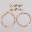 fashion vintage golden big round earrings earrings NHHUQ509039picture8