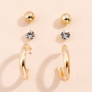 fashion geometric inlaid rhinestone earring set NHHUQ509027picture8