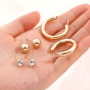 fashion geometric inlaid rhinestone earring set NHHUQ509027picture10