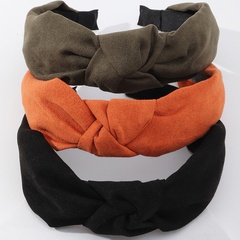 European and American new style wide-brimmed fabric knotted headband