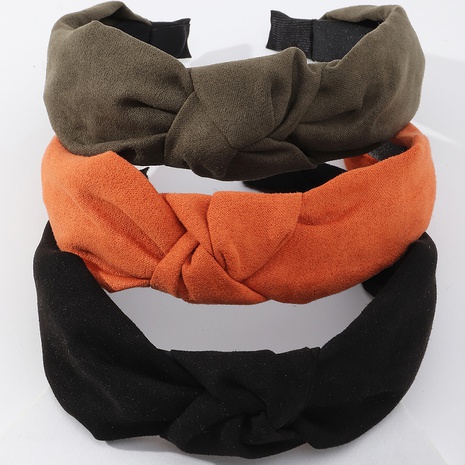 European and American new style wide-brimmed fabric knotted headband's discount tags