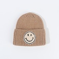 Bonnet tricot pour le visage souriant des enfants d39hiver coren bonnet en laine  capuche chaude couleur bonbon mignonpicture32