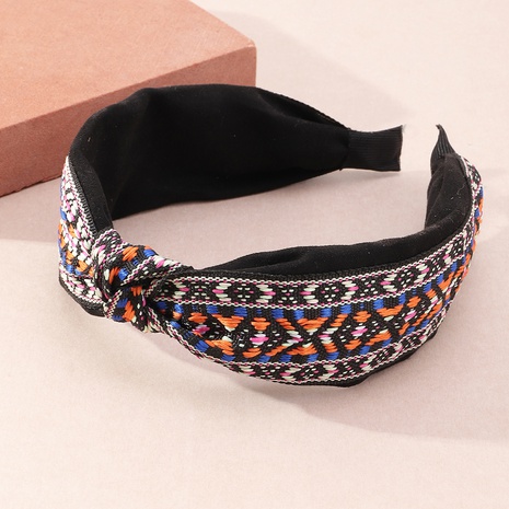 European and American new style wide-brimmed fabric hair accessories knotted headband's discount tags
