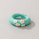 Retro enamel glaze small daisy hit color ring wholesalepicture24