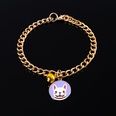 metal collar gold chain dog cartoon pendant collar adjustable pet accessoriespicture31
