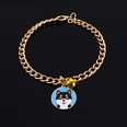 metal collar gold chain dog cartoon pendant collar adjustable pet accessoriespicture38
