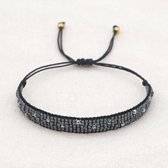 bracelet en diamant tissé à la main perles de riz miyuki bracelet punk empilé