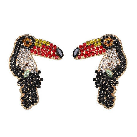 new creative animal woodpecker earrings European and American earrings NHJJ566885's discount tags