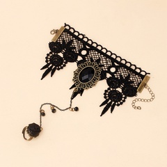 Retro palace Gothic Lolita bracelet new accessories dark lace bracelet